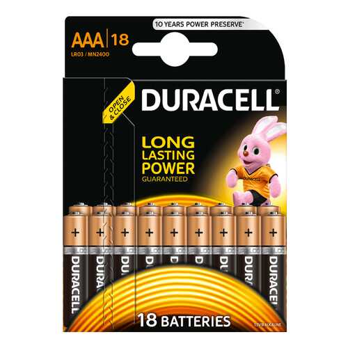 Батарейка Duracell LR03-18BL 18 шт в Корпорация Центр