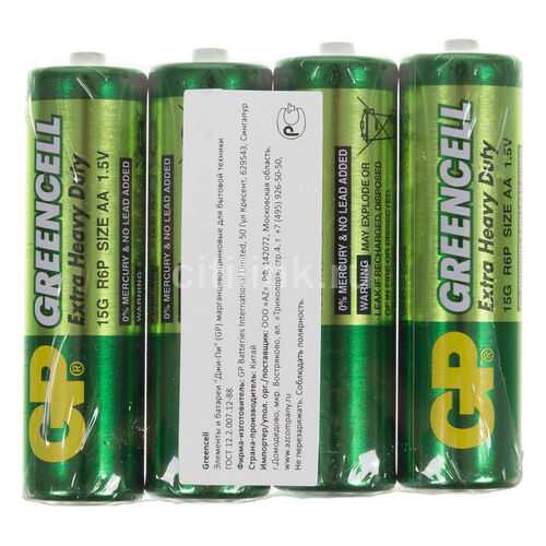 Батарейка GP Greencell AA R06-4BL 15G-2CR4 4 шт в Корпорация Центр