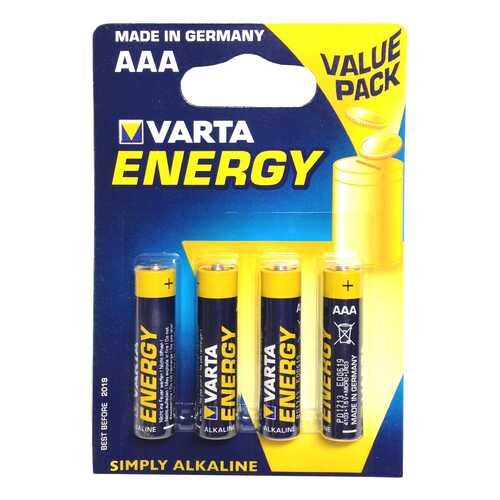 Батарейка Varta Energy LR03-4BL 4 шт в Корпорация Центр