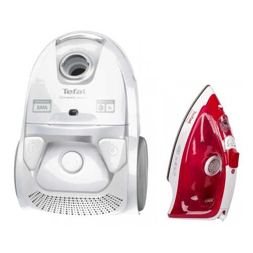 Комплект Пылесос Tefal City Space TW3927 White +Утюг Tefal FV1543 White/Red в Корпорация Центр