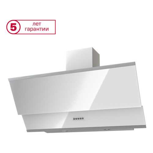 Вытяжка наклонная KRONAsteel Irida 900 PB White/Grey в Корпорация Центр